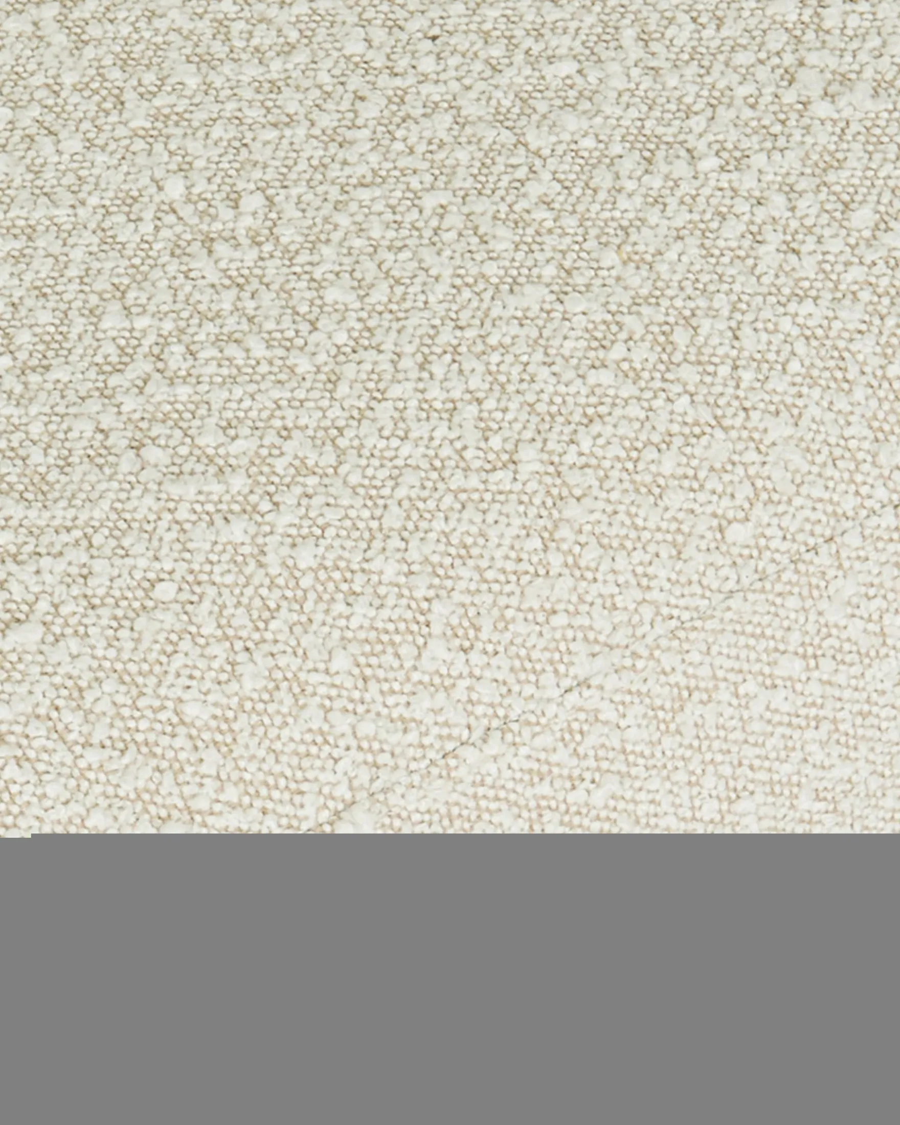 Canapé 3 places, Blanc avoine bouclé, L220 Volta