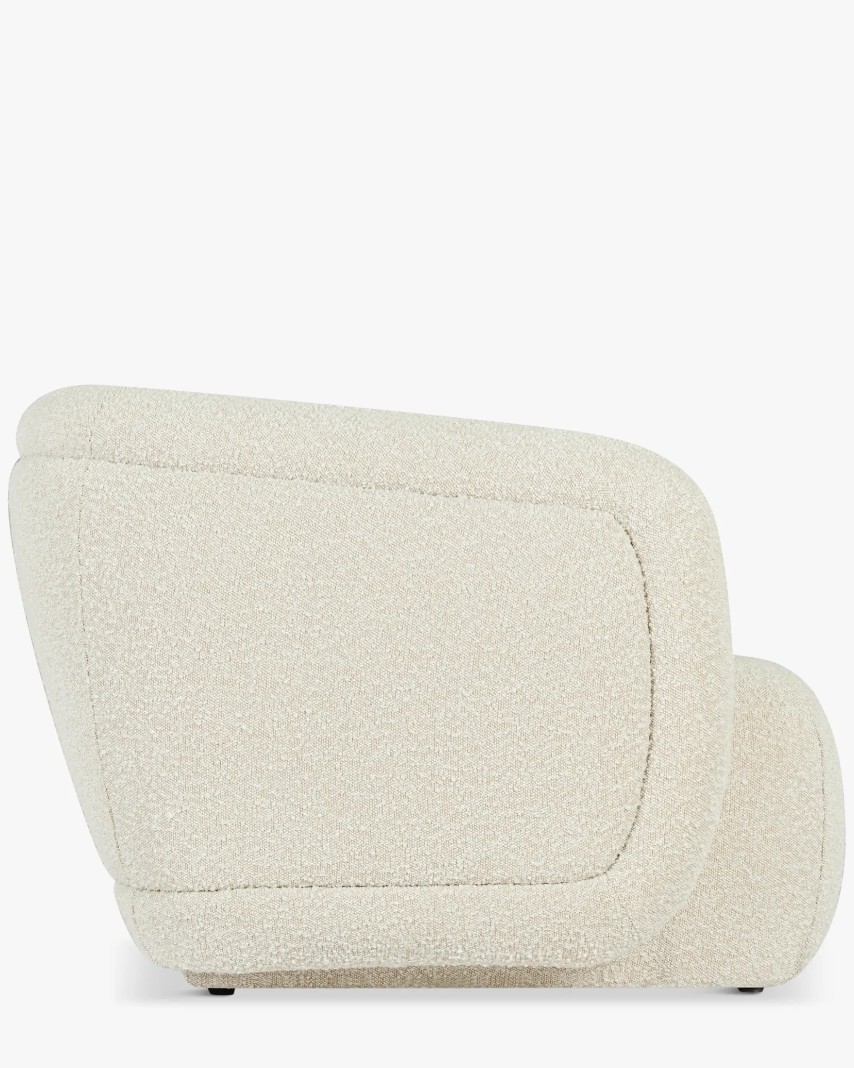 Canapé 3 places, Blanc avoine bouclé, L220 Volta