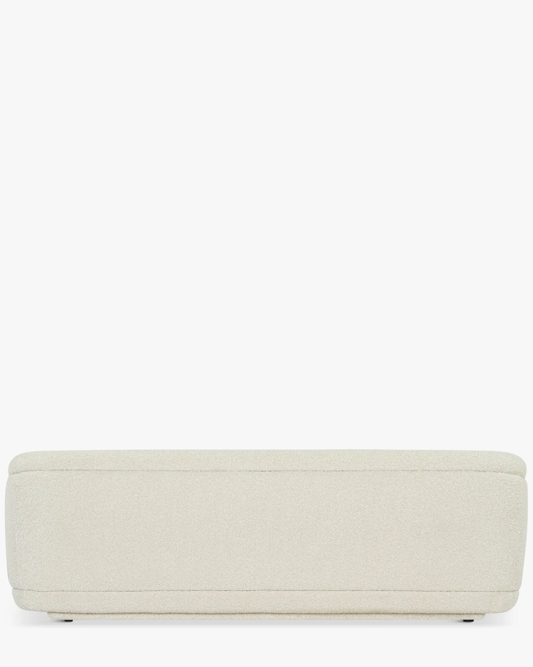 Canapé 3 places, Blanc avoine bouclé, L220 Volta