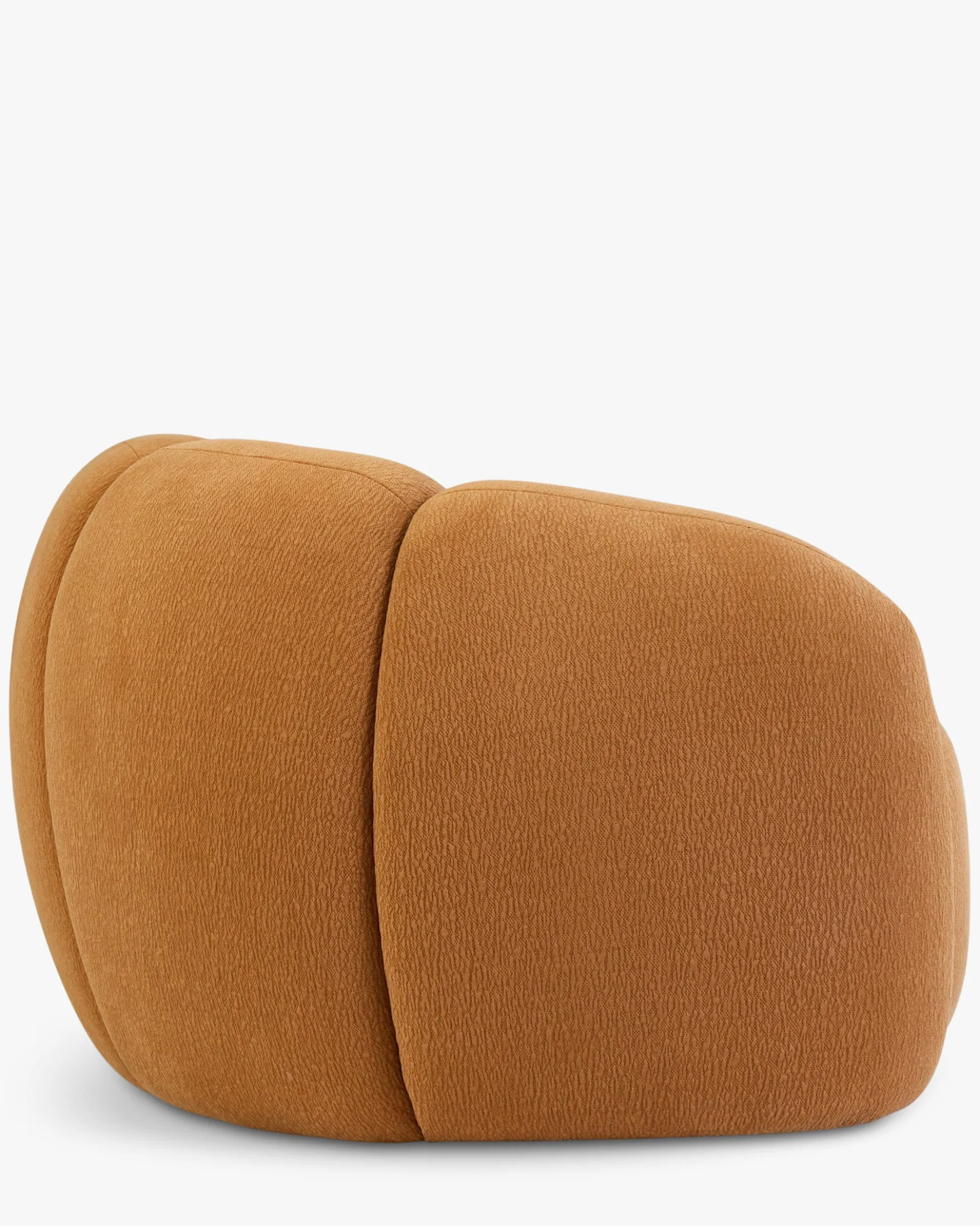 Canapé 3 places, Camel texturé, L220 Cocoon