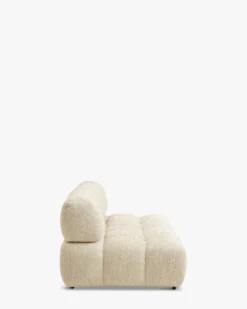 Canapé 2 places modulable, Tweed beige Waffle