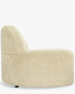 Canapé 2 places modulable, Tweed sable, L190 Todd