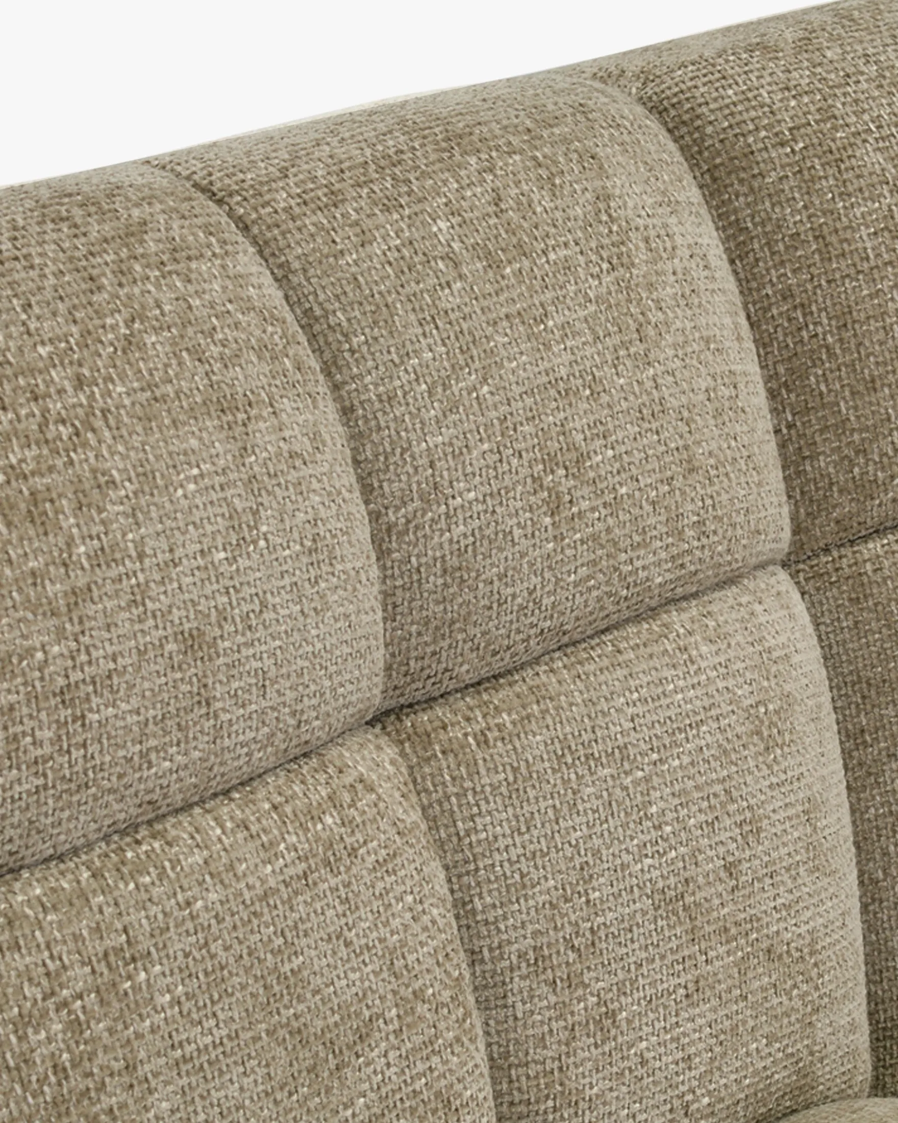 Canapé 2 places modulable, Tweed taupe, L191 Paul
