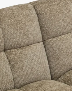Canapé 2 places modulable, Tweed taupe, L170 Paul