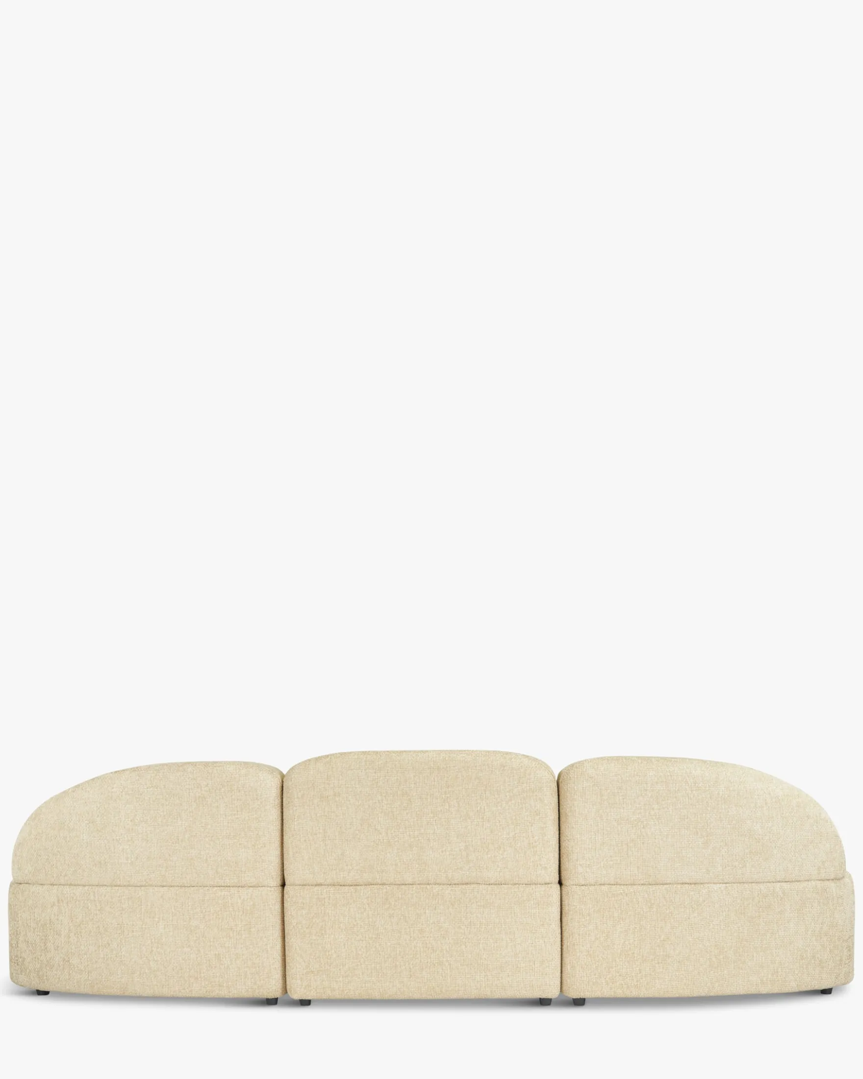 Canapé 3 places modulable, Tweed sable, L263 Todd