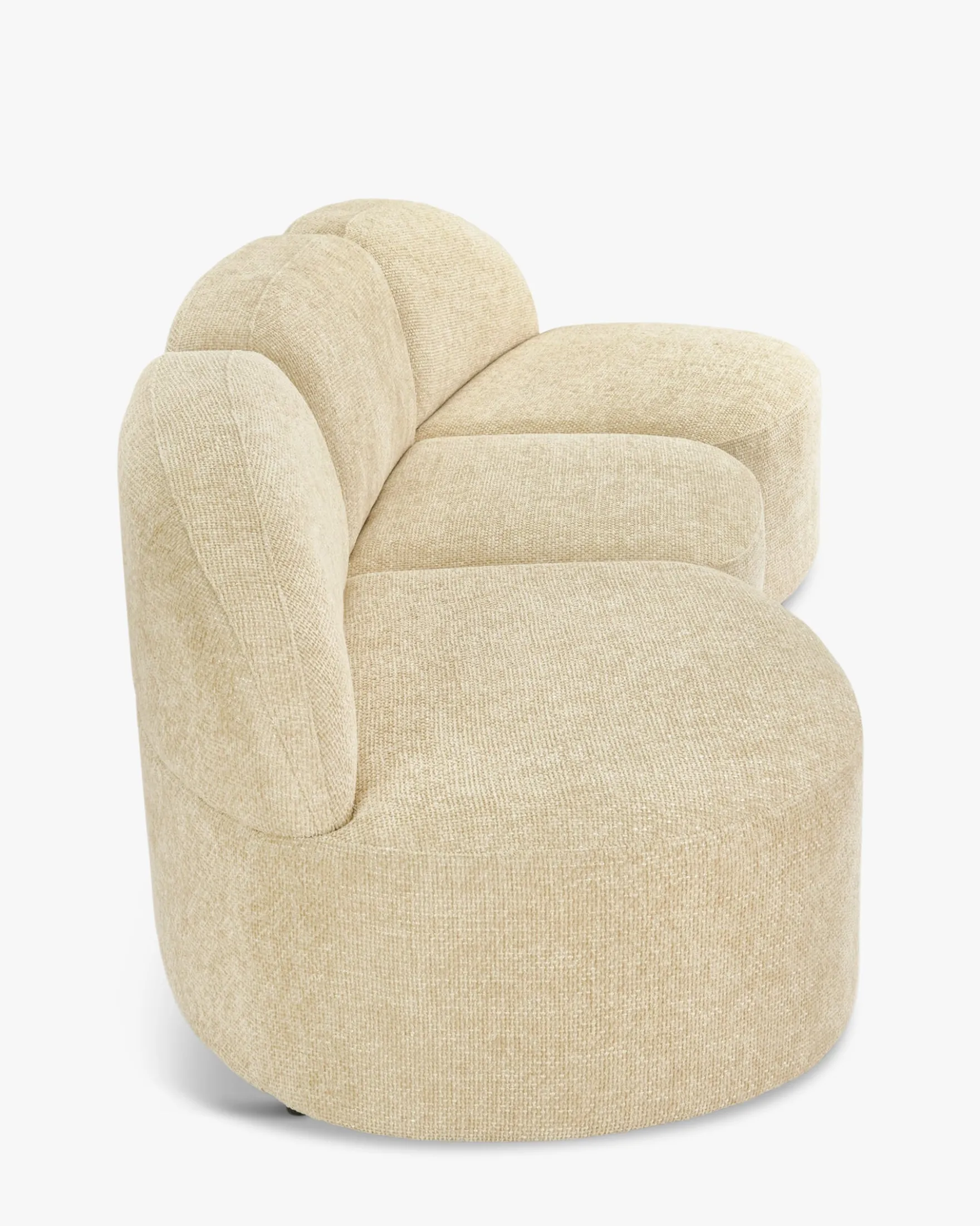 Canapé 3 places modulable, Tweed sable, L263 Todd