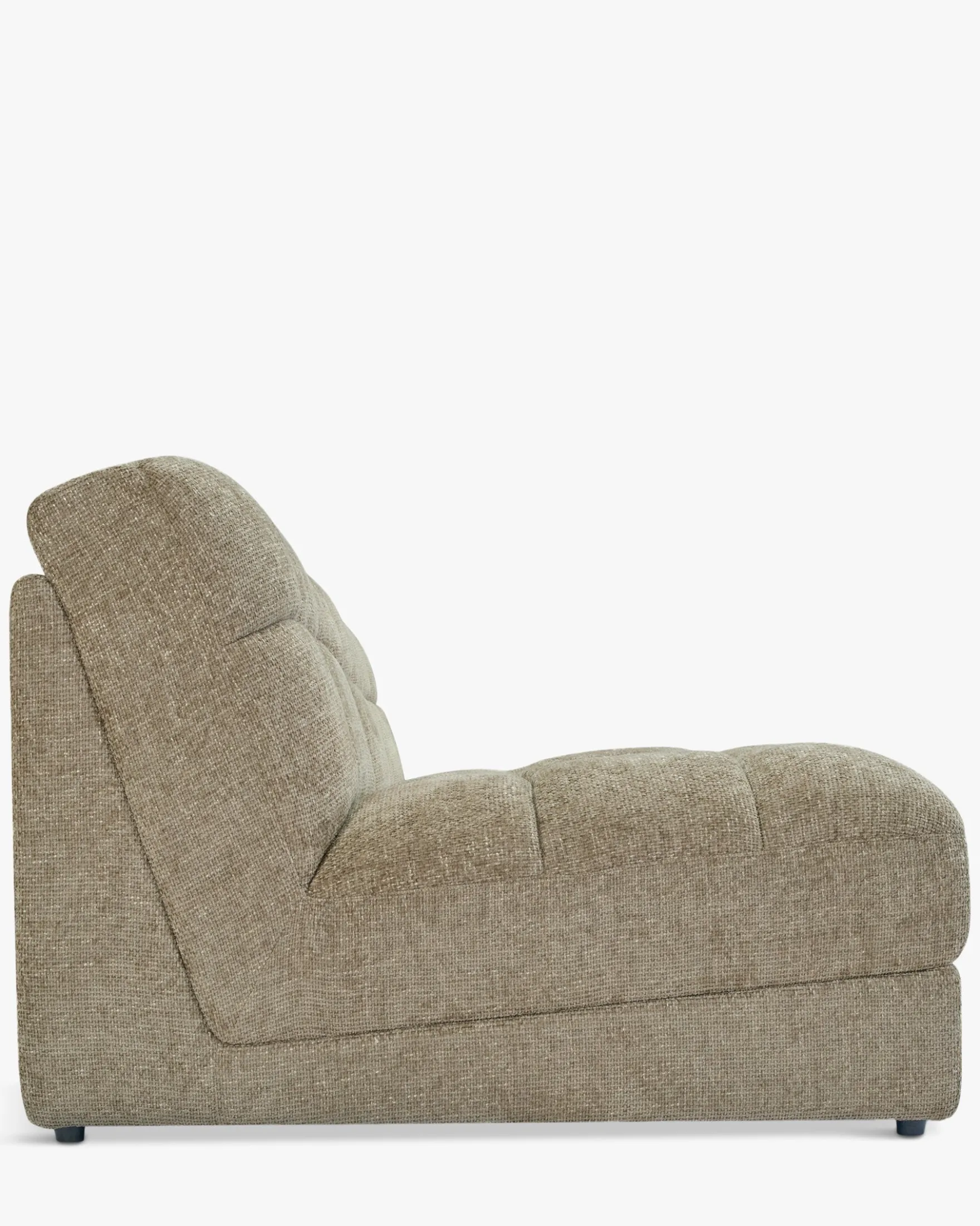 Canapé 3 places modulable, Tweed taupe, L255 Paul