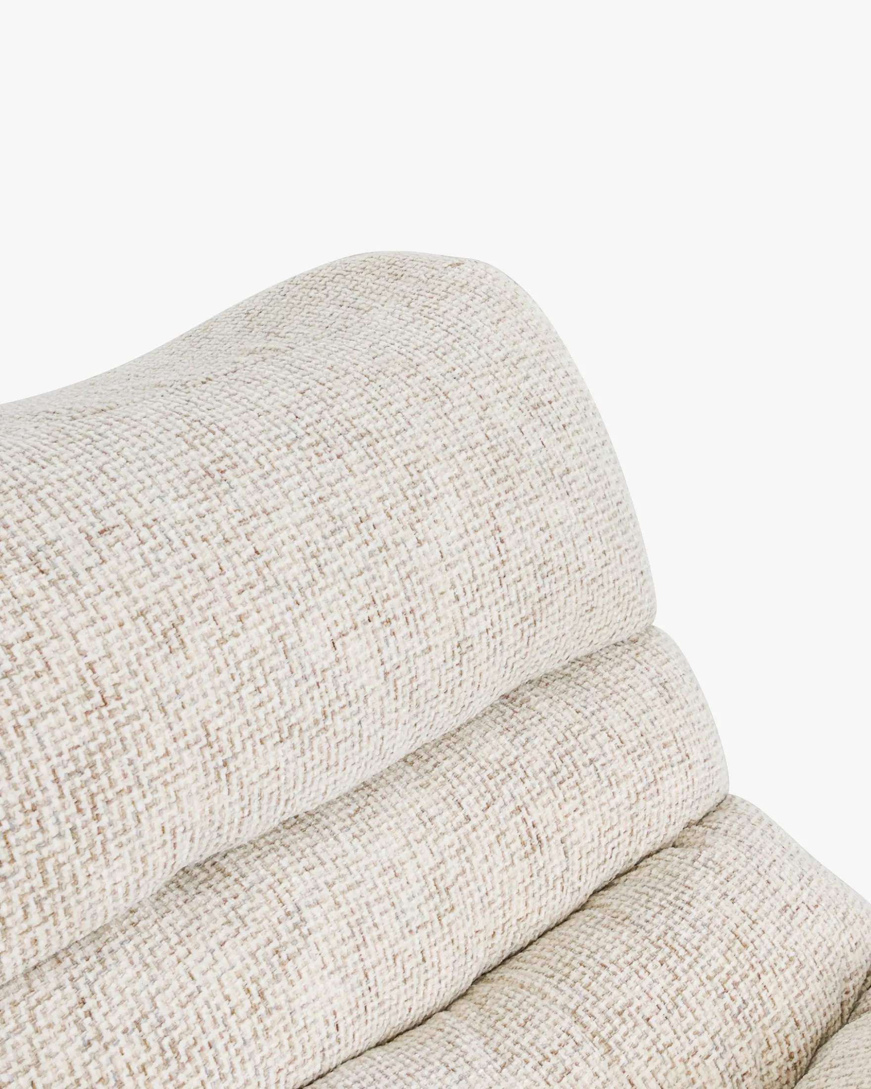 Canapé 2 places modulable, Tweed moucheté beige Chill