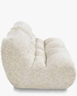 Canapé 2 places modulable, Tweed moucheté beige Chill