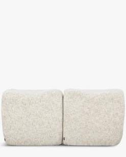 Canapé 2 places modulable, Tweed moucheté beige Chill