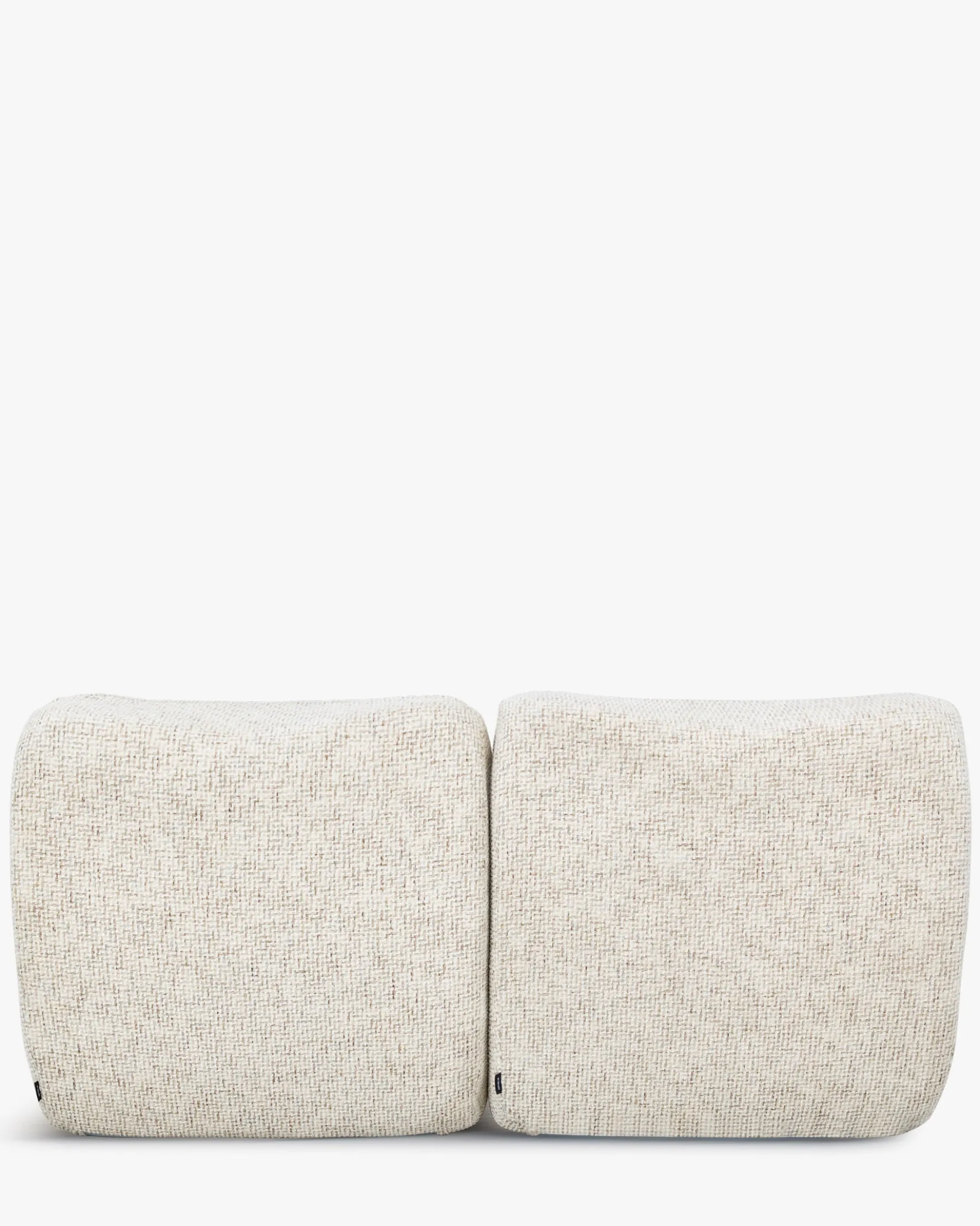 Canapé 2 places modulable, Tweed moucheté beige Chill