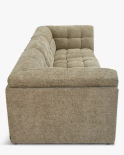 Canapé 4 places modulable, Tweed taupe, L297 Paul