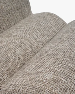 Canapé 3 places modulable, Tweed Taupe New York & Bois blond Cozy