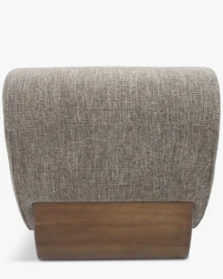 Canapé 2 places modulable, Tweed Taupe New York & Bois blond Cozy