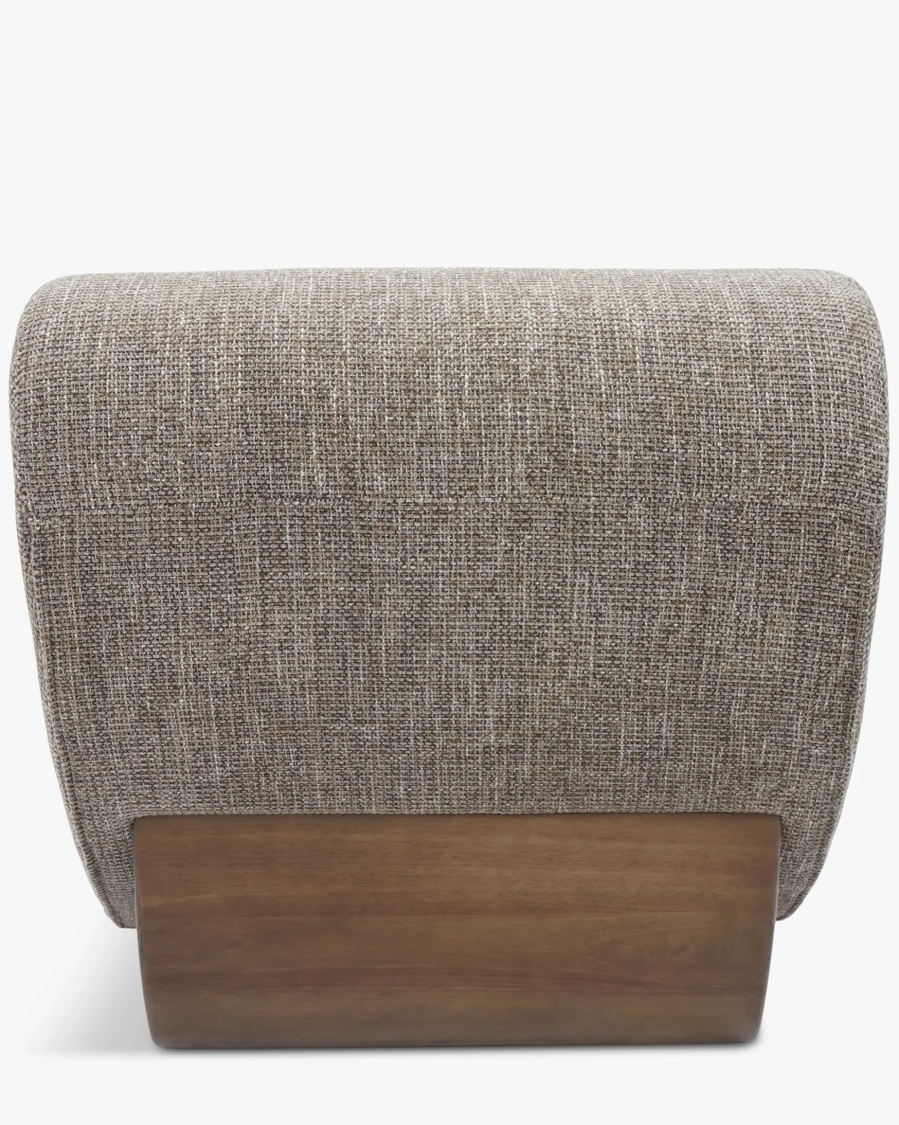 Canapé 2 places modulable, Tweed Taupe New York & Bois blond Cozy
