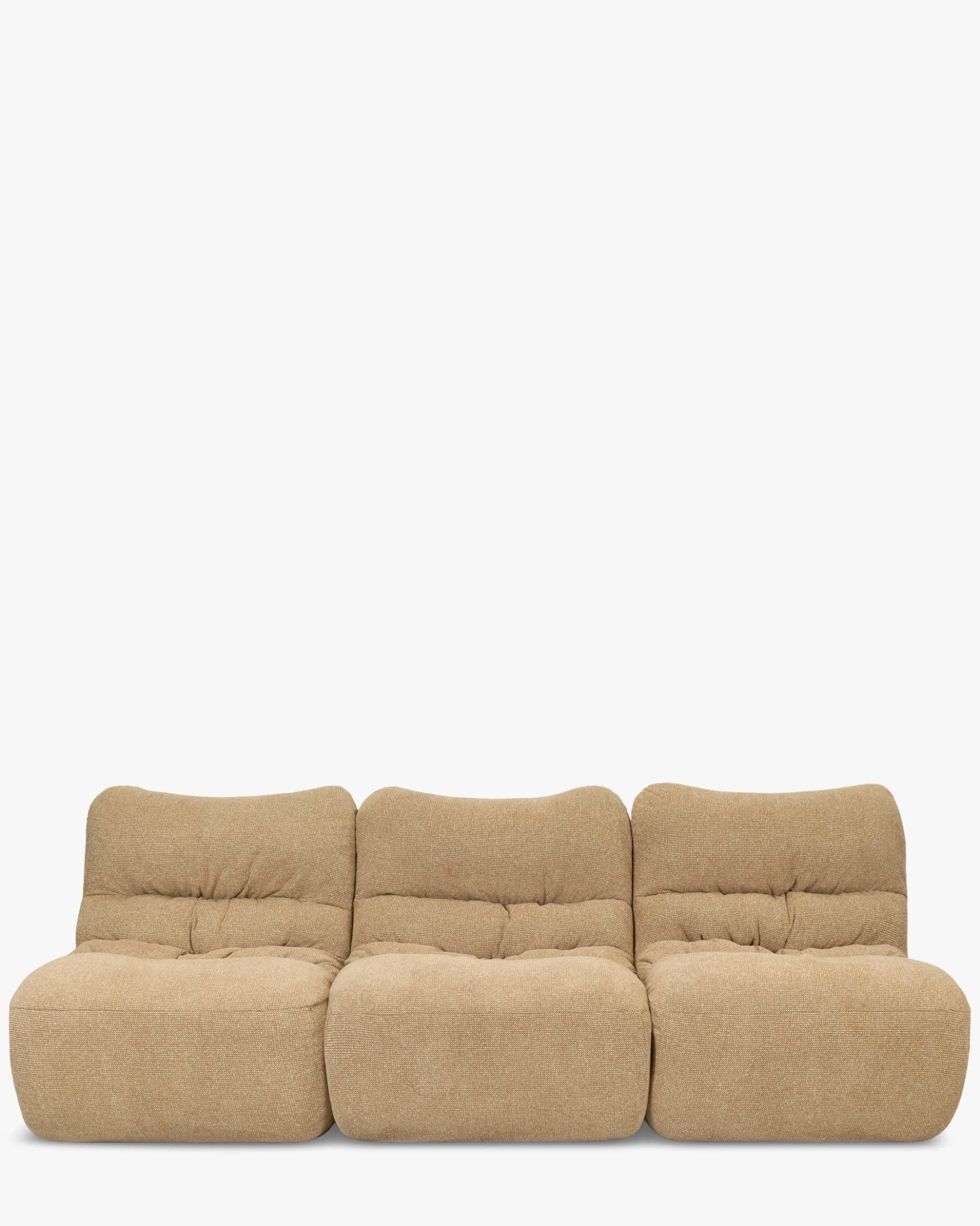 Canapé 3 places modulable, Tweed marron écureuil Chill