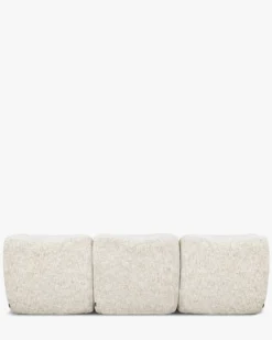 Canapé 3 places modulable, Tweed moucheté beige Chill