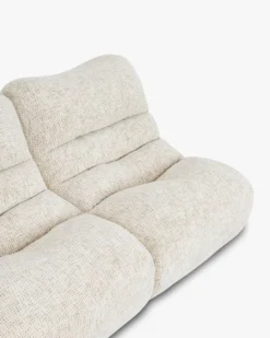 Canapé 3 places modulable, Tweed moucheté beige Chill