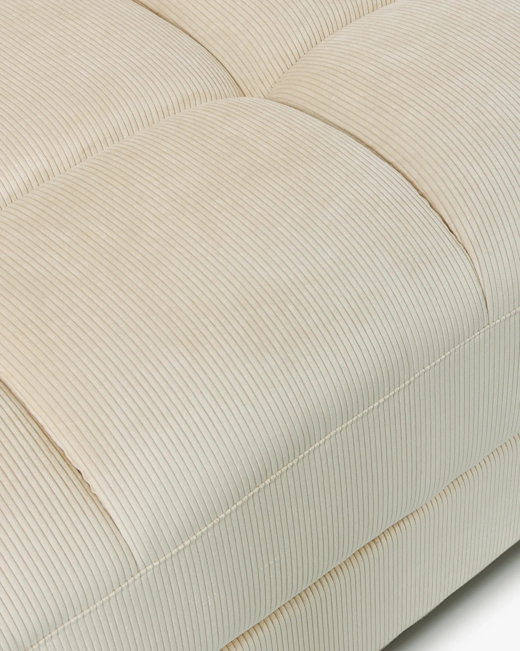 Canapé 2 places modulable, Velours beige pampa, L191 Paul