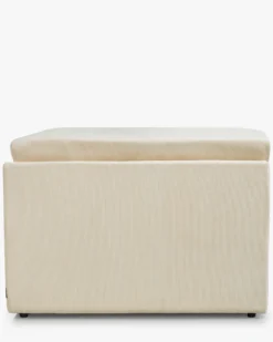 Canapé 3 places modulable, Velours beige pampa, L297 Paul