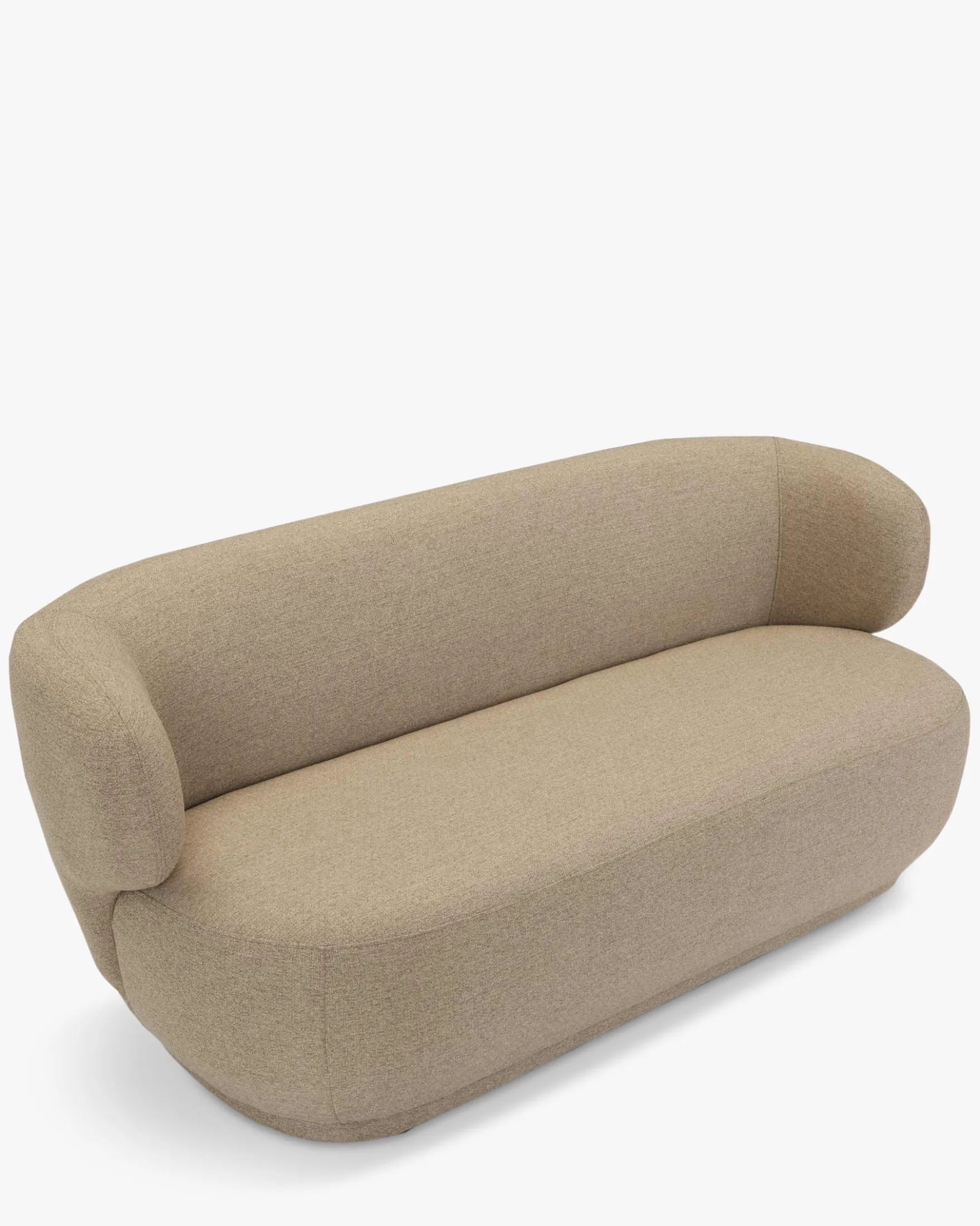 Canapé 2 places, Tissu texturé désert taupe, L170 Giulia
