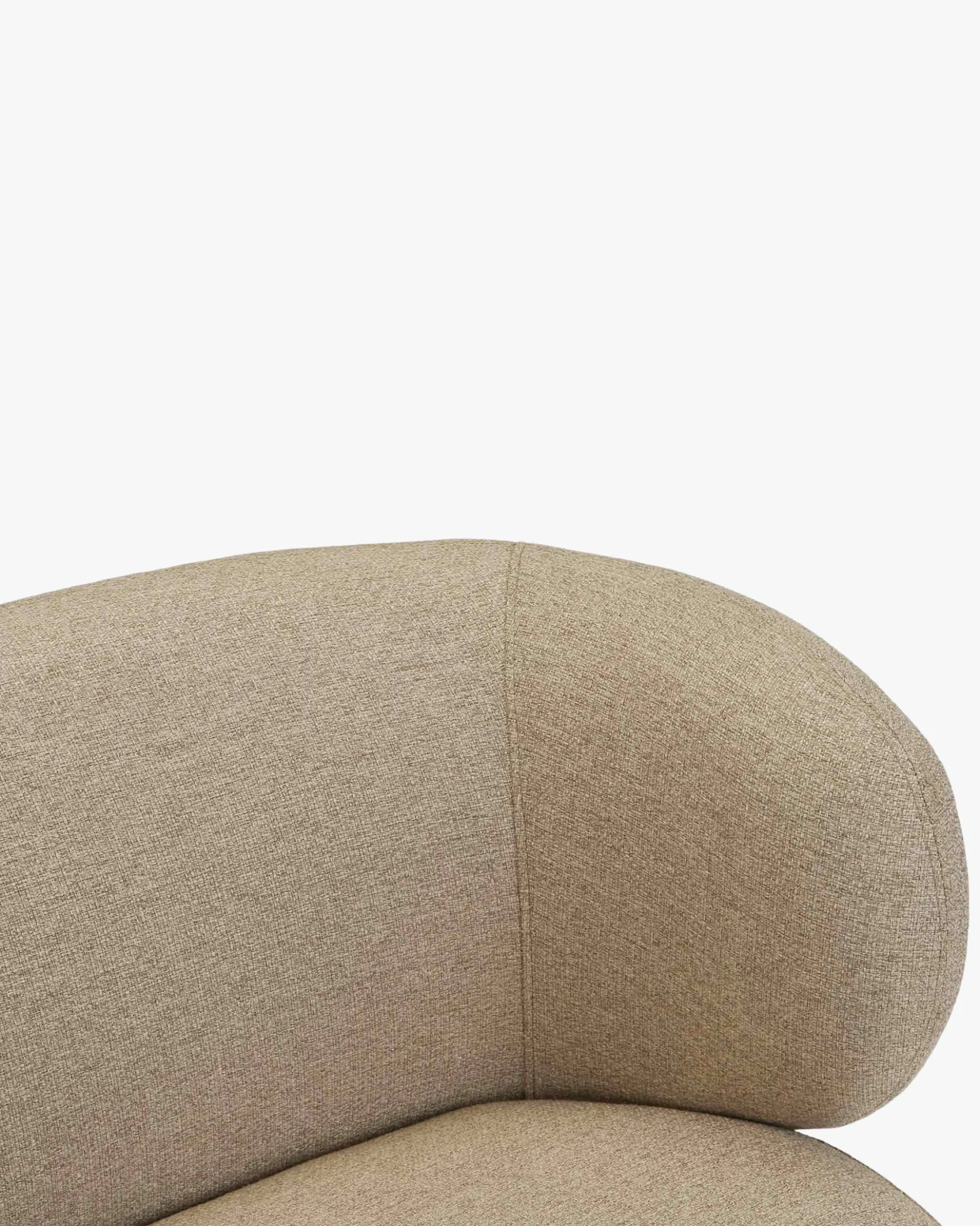 Canapé 2 places, Tissu texturé désert taupe, L170 Giulia