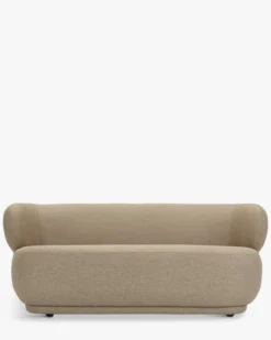 Canapé 2 places, Tissu texturé désert taupe, L170 Giulia