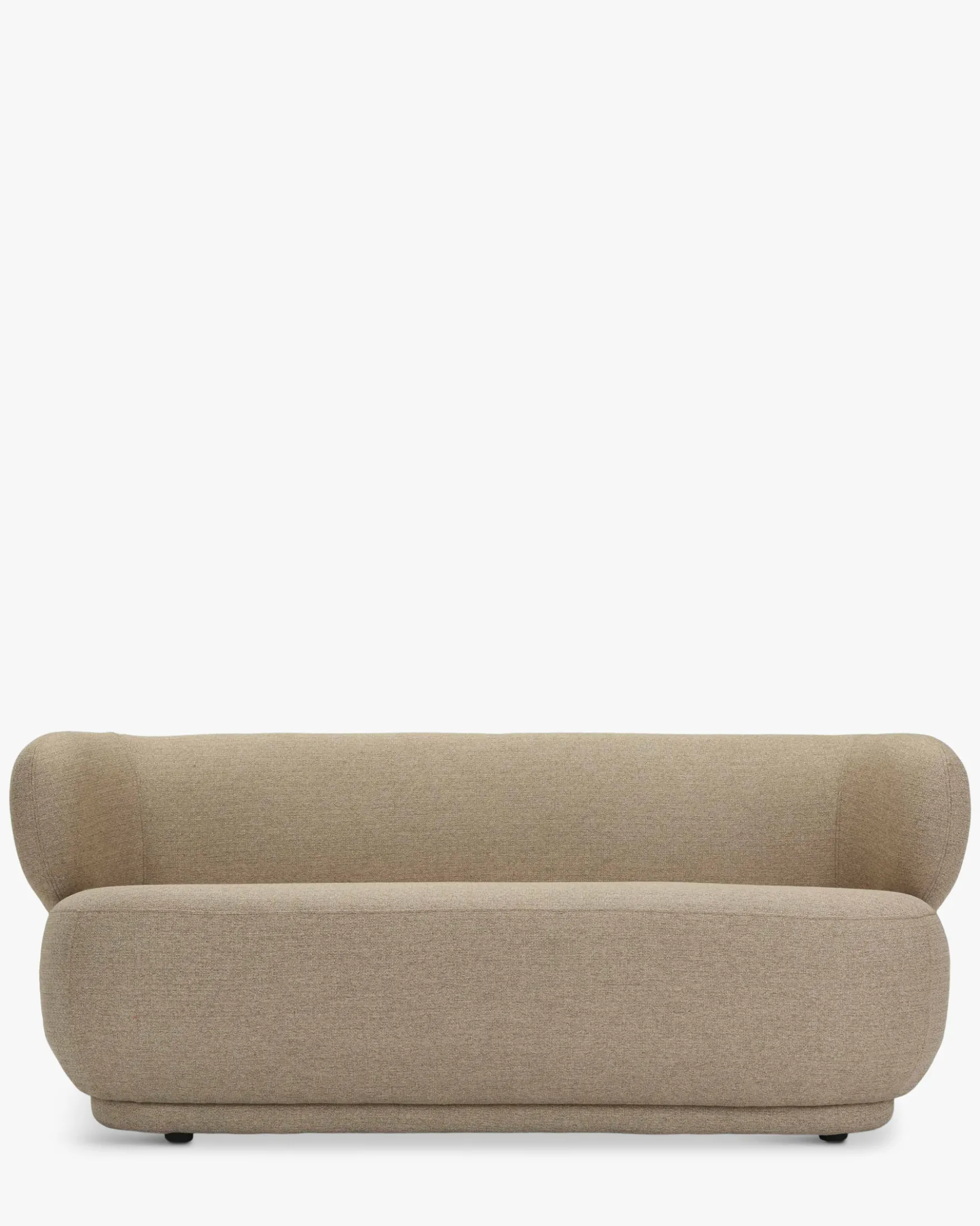 Canapé 2 places, Tissu texturé désert taupe, L170 Giulia