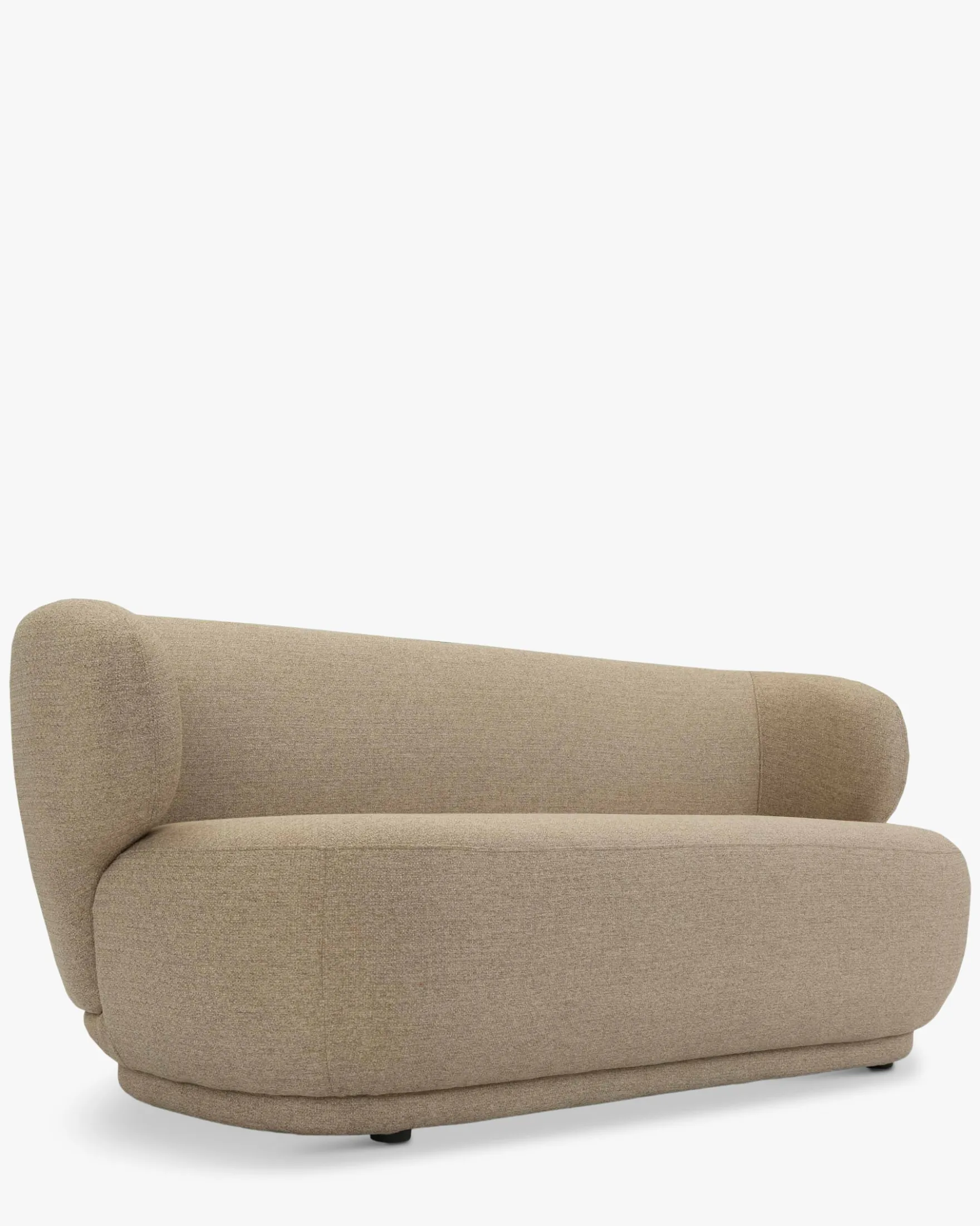 Canapé 2 places, Tissu texturé désert taupe, L170 Giulia
