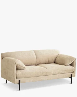 Canapé 2 places, Tweed beige antique, L167 Camilla