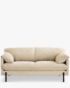 Canapé 2 places, Tweed beige antique, L167 Camilla
