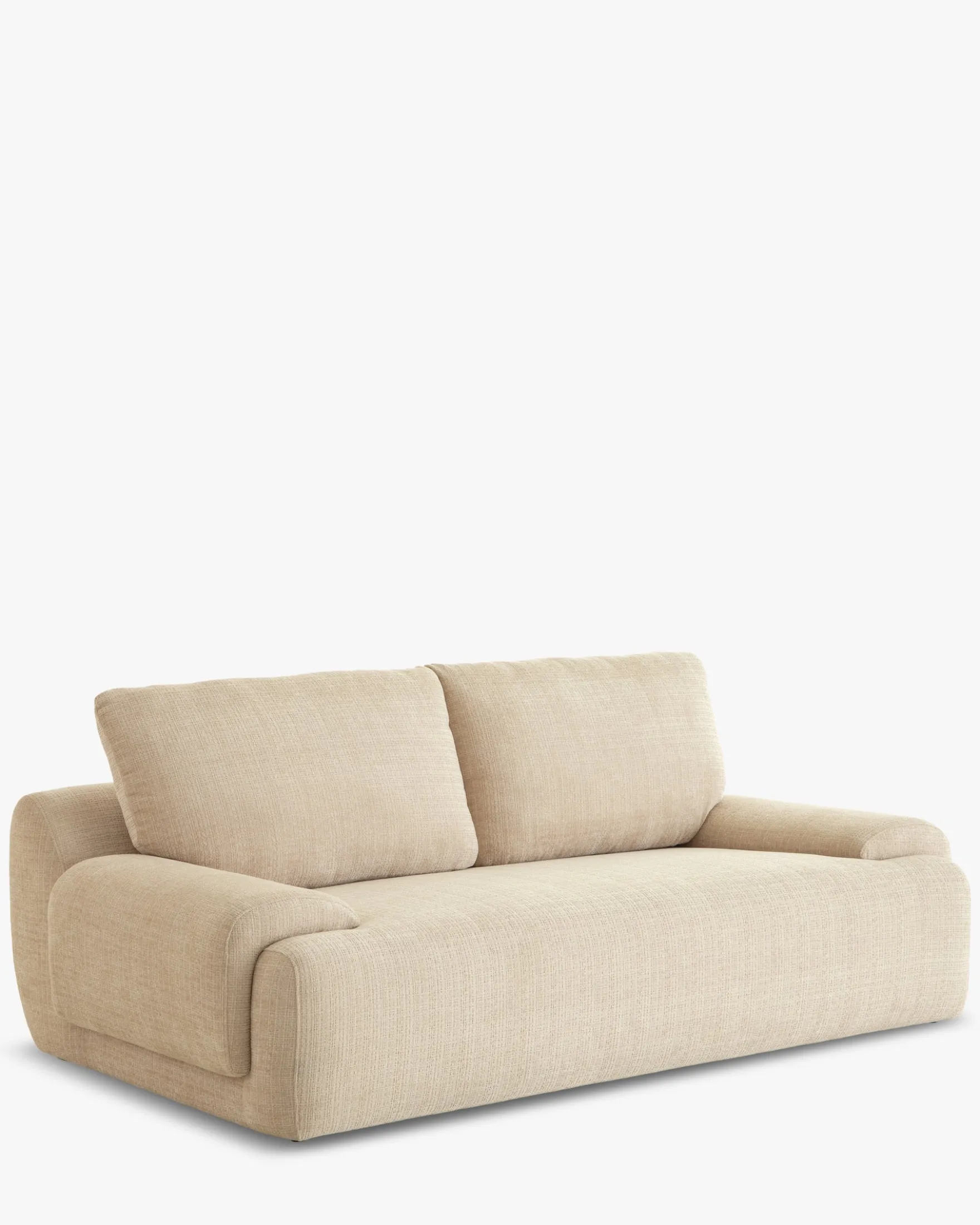 Canapé 3 places, Tweed beige dune, L219 Nublo