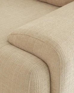 Canapé 3 places, Tweed beige dune, L219 Nublo