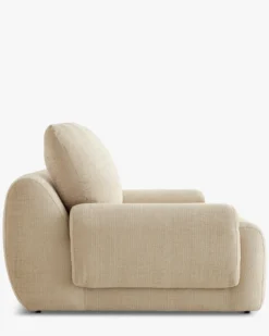 Canapé 3 places, Tweed beige dune, L219 Nublo