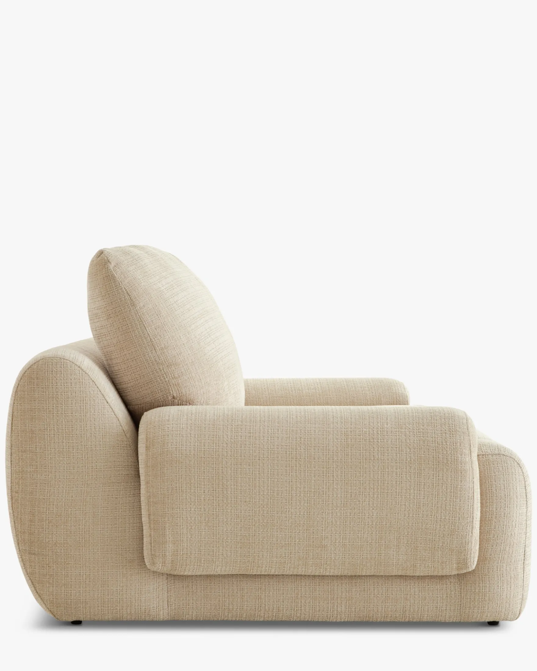 Canapé 3 places, Tweed beige dune, L219 Nublo