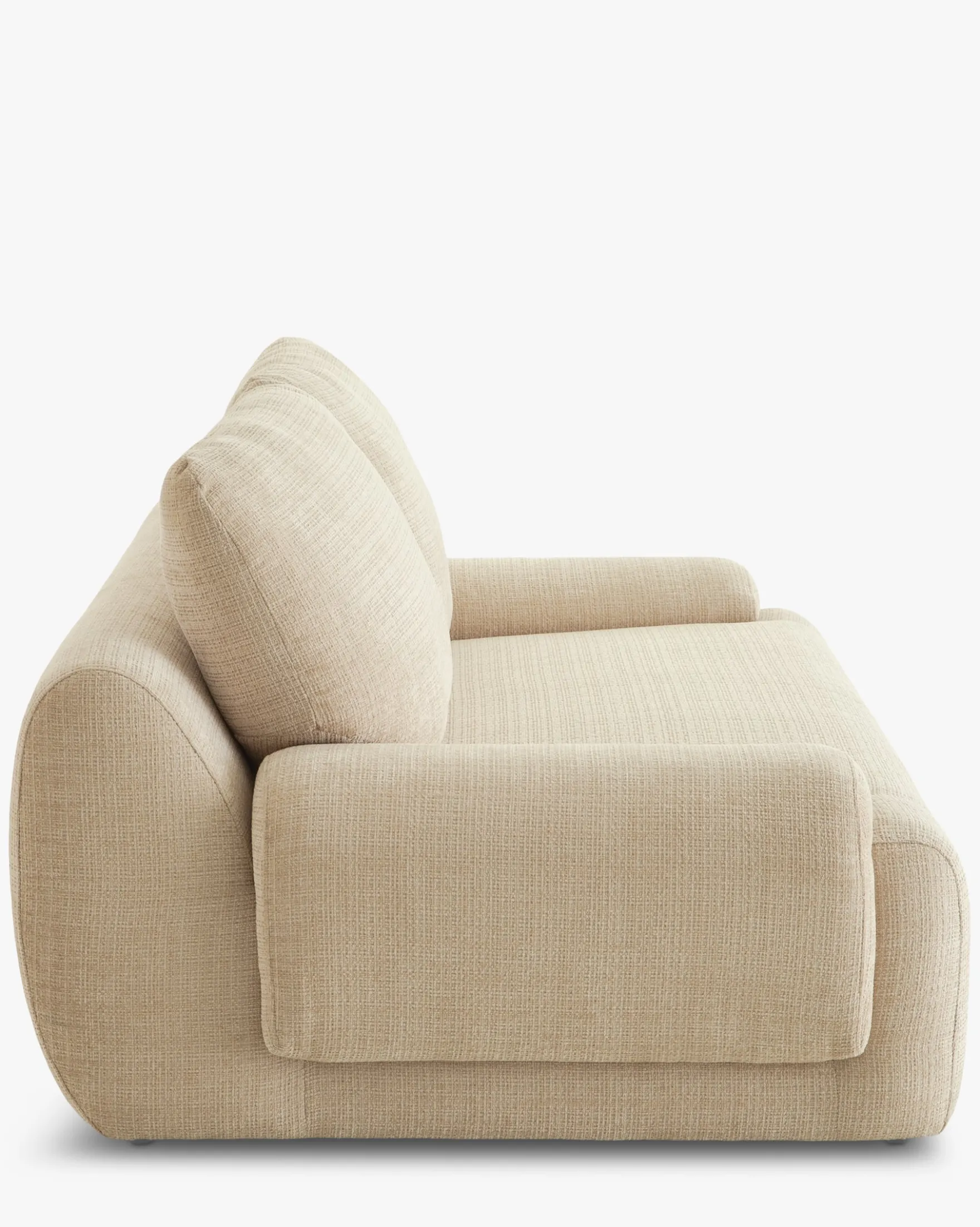 Canapé 3 places, Tweed beige dune, L219 Nublo