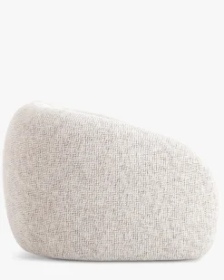 Canapé 3 places, Tweed beige moucheté, L231 Dulcia