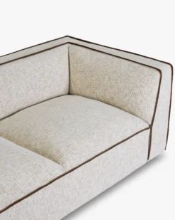 Canapé 3 places, Tweed beige moucheté, L220 Auster