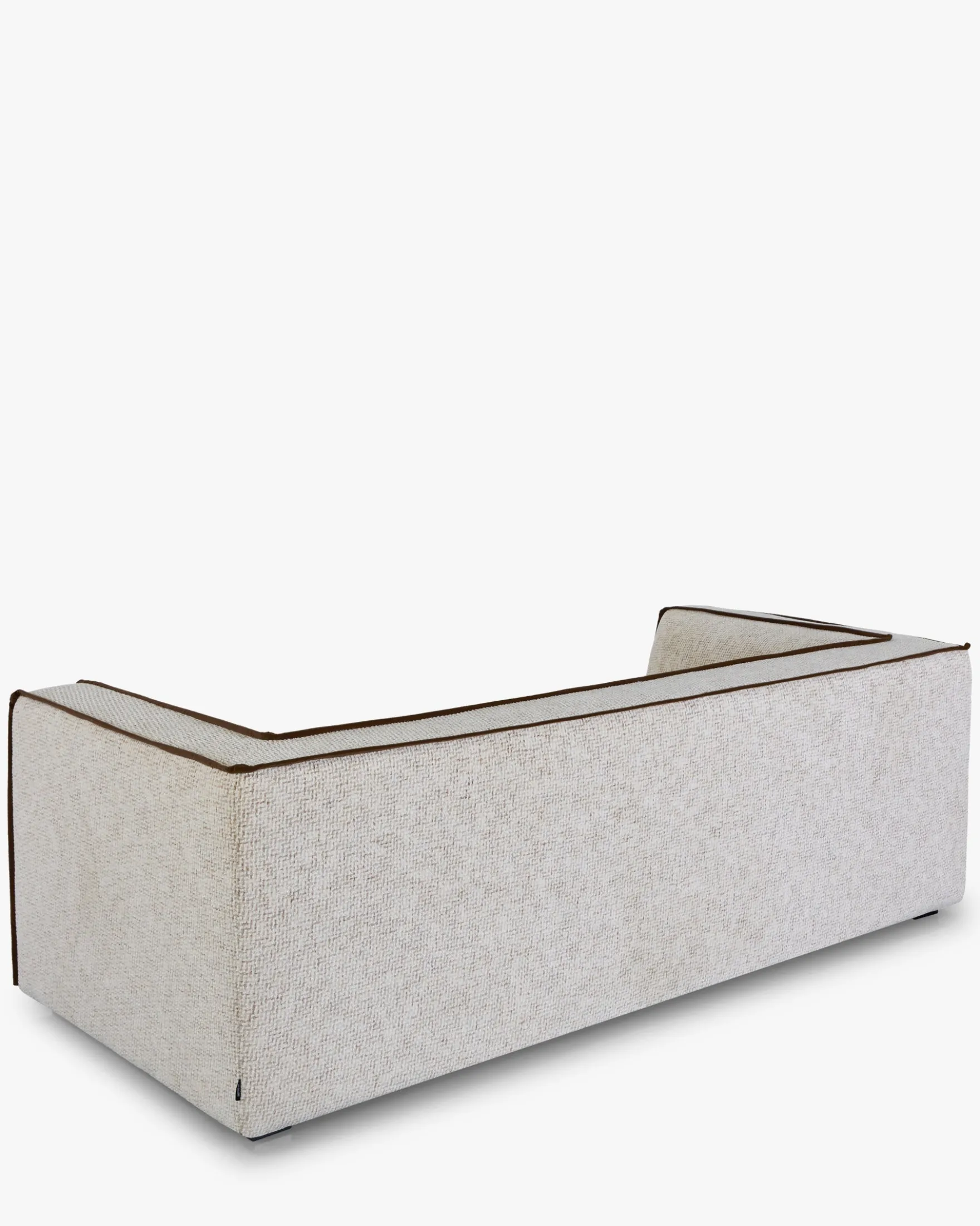 Canapé 3 places, Tweed beige moucheté, L220 Auster