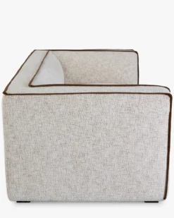 Canapé 3 places, Tweed beige moucheté, L220 Auster