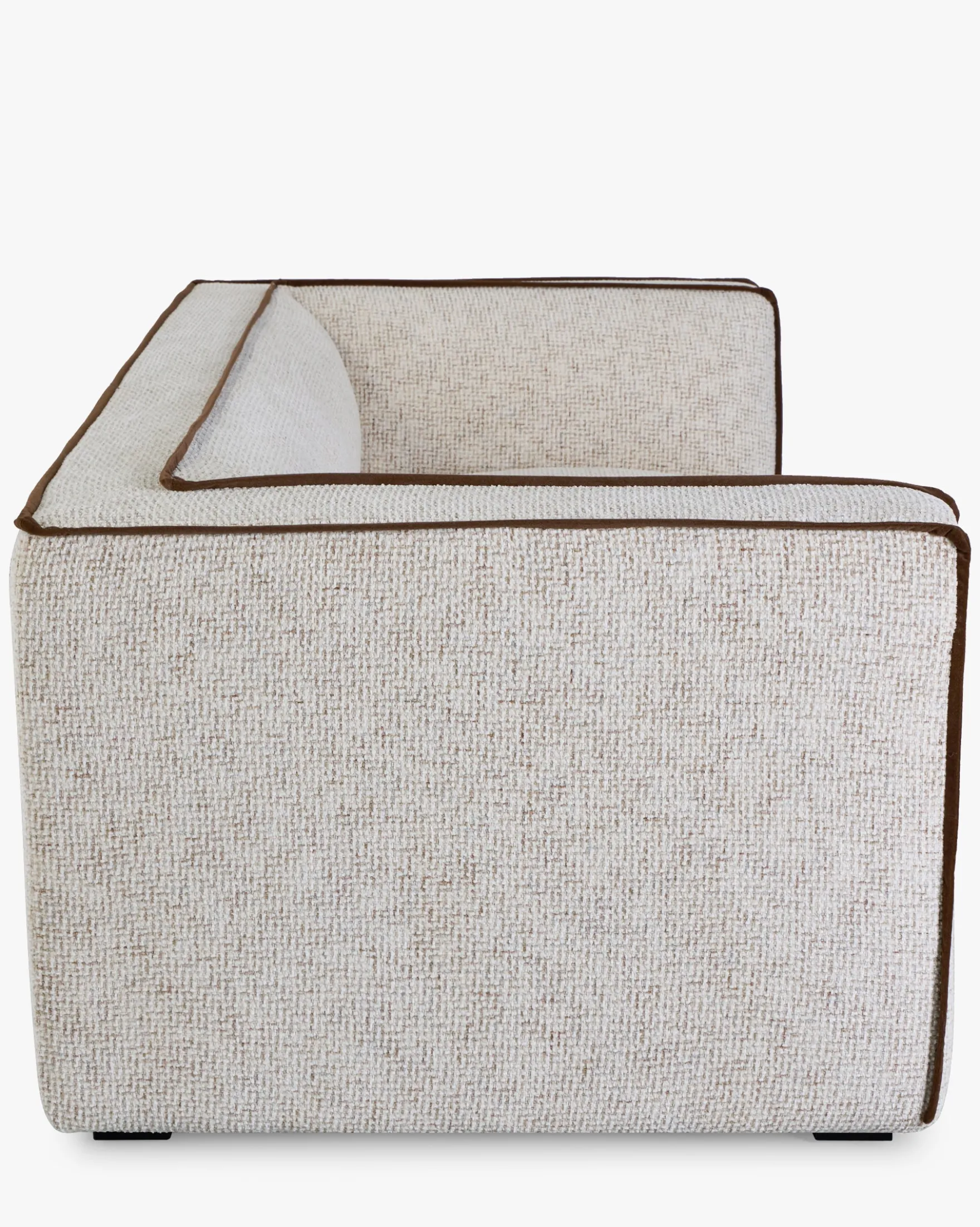 Canapé 3 places, Tweed beige moucheté, L220 Auster