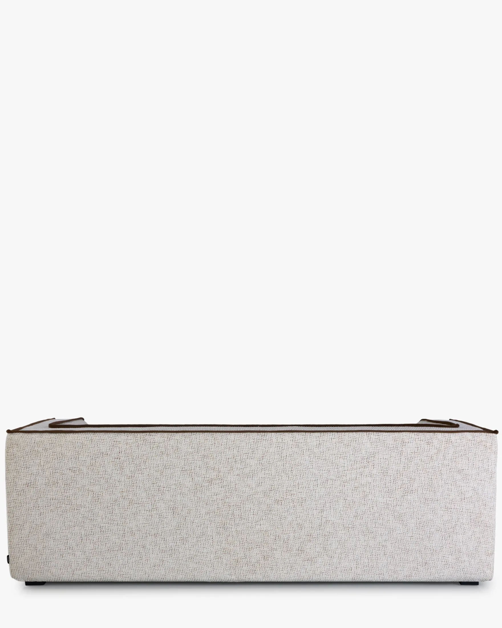 Canapé 3 places, Tweed beige moucheté, L220 Auster