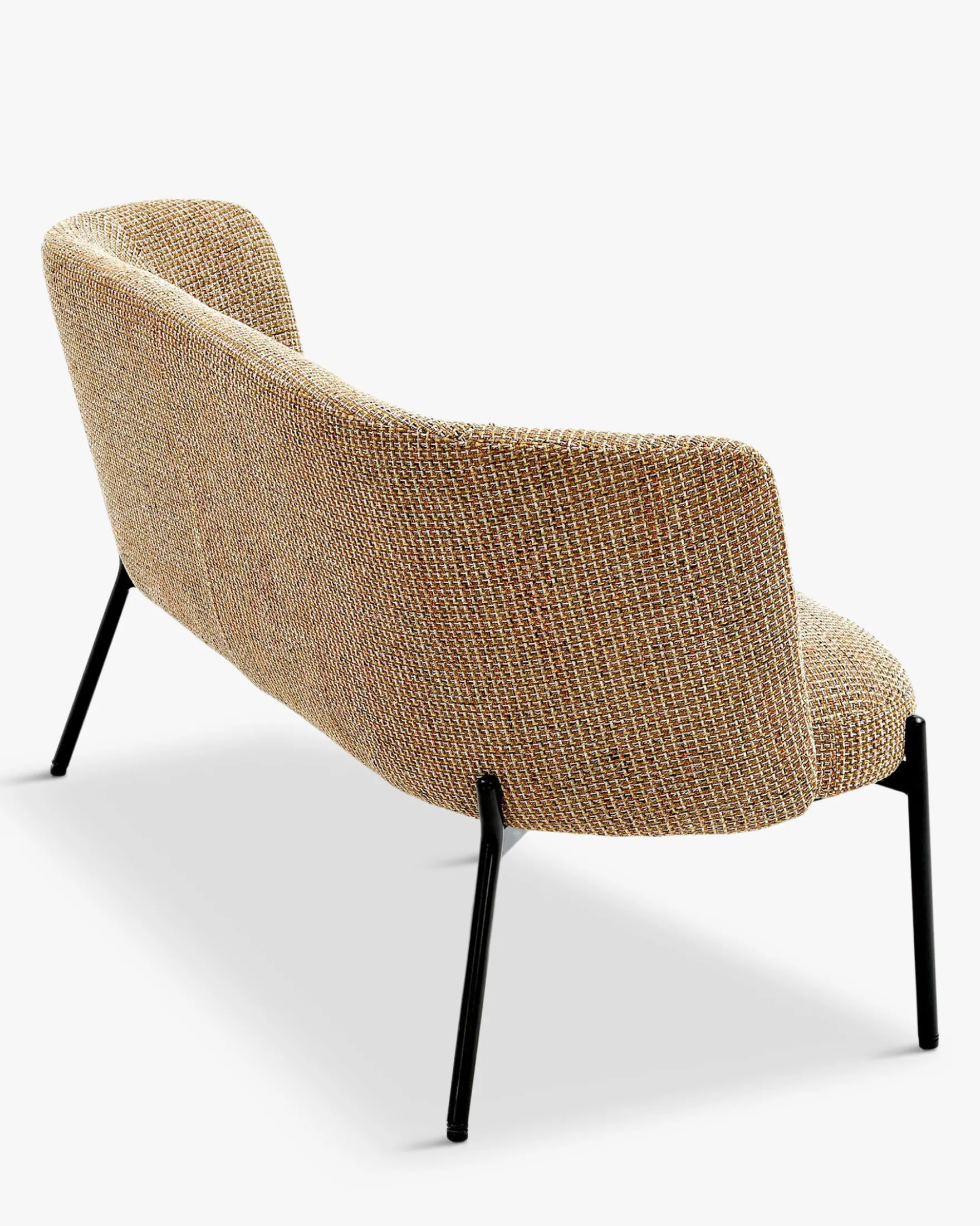 Canapé 2 places, Tweed jaune miami, L134 Ray