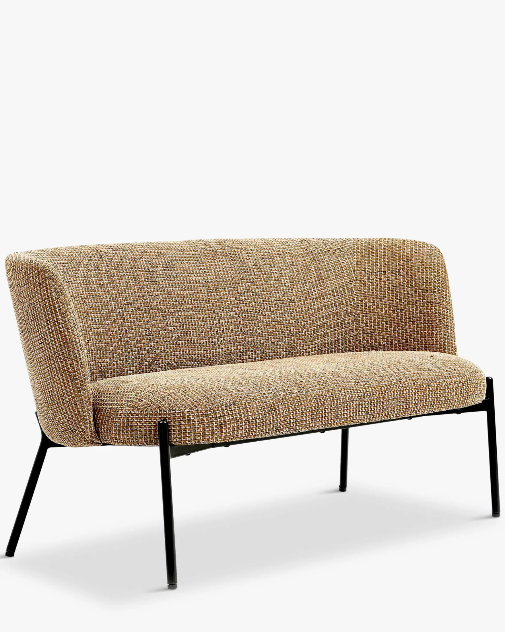 Canapé 2 places, Tweed jaune miami, L134 Ray