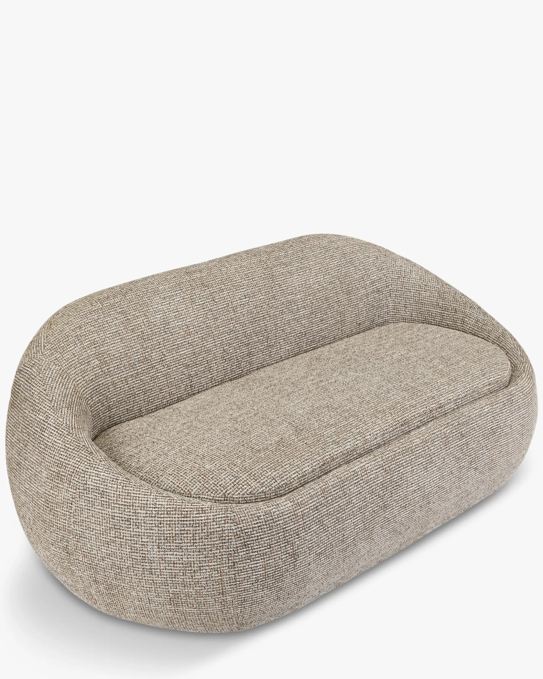 Canapé 2 places, Tweed marron mocha, L200 Nest