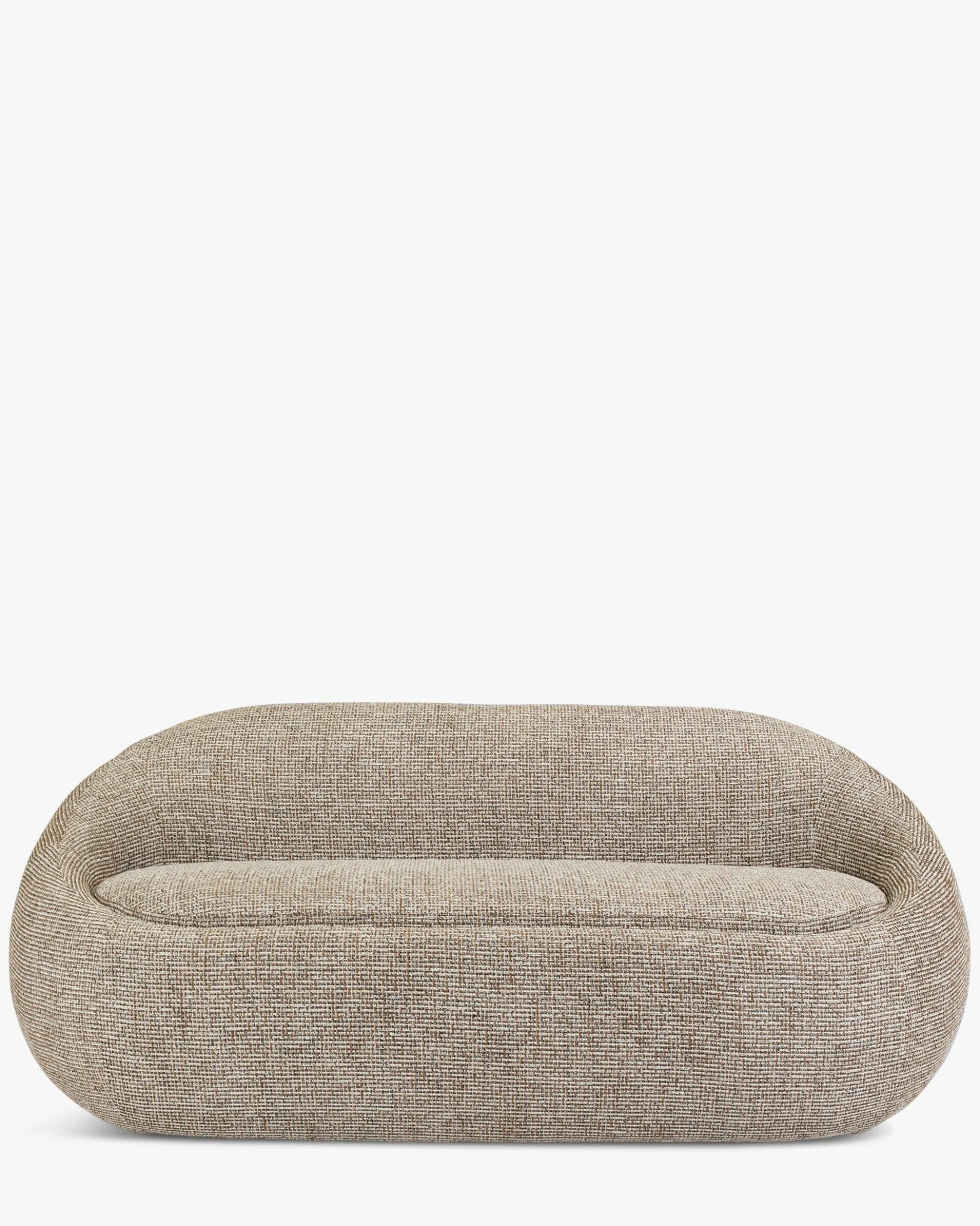 Canapé 2 places, Tweed marron mocha, L200 Nest