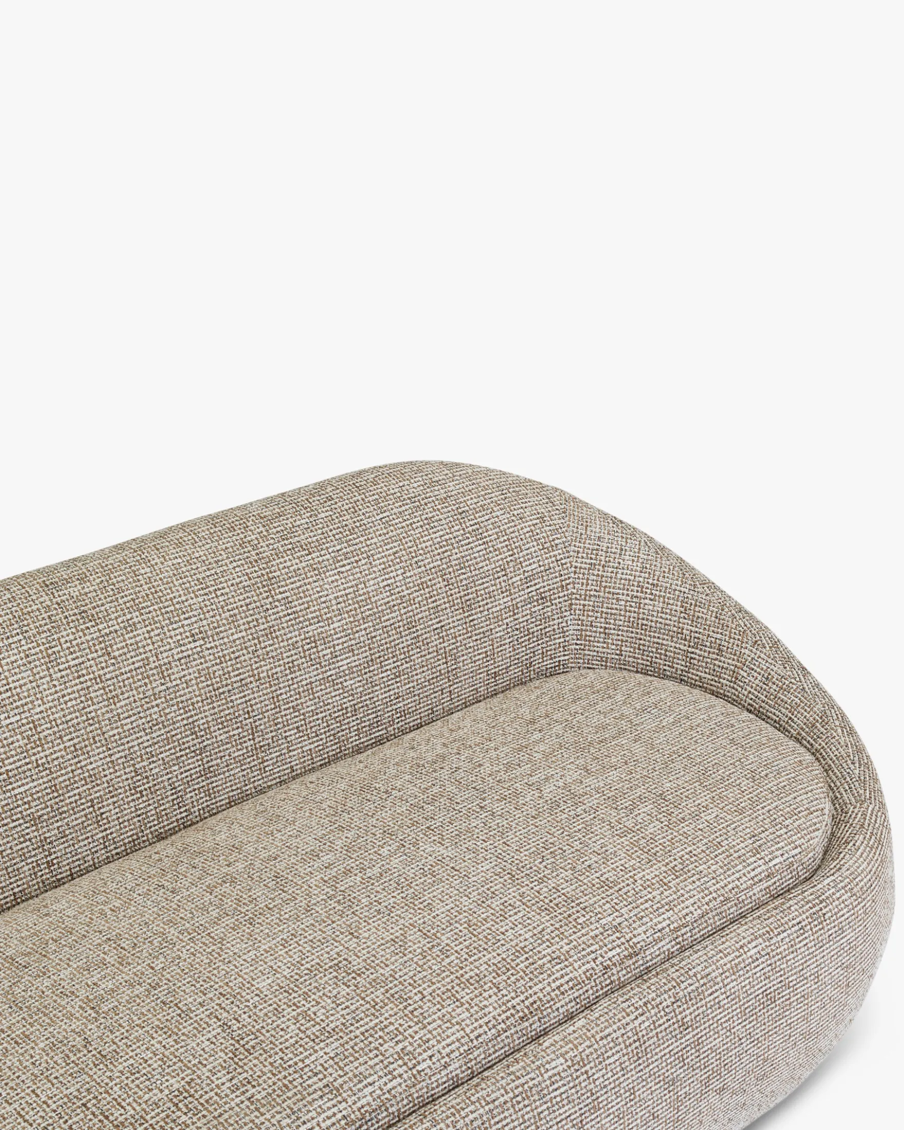 Canapé 2 places, Tweed marron mocha, L200 Nest