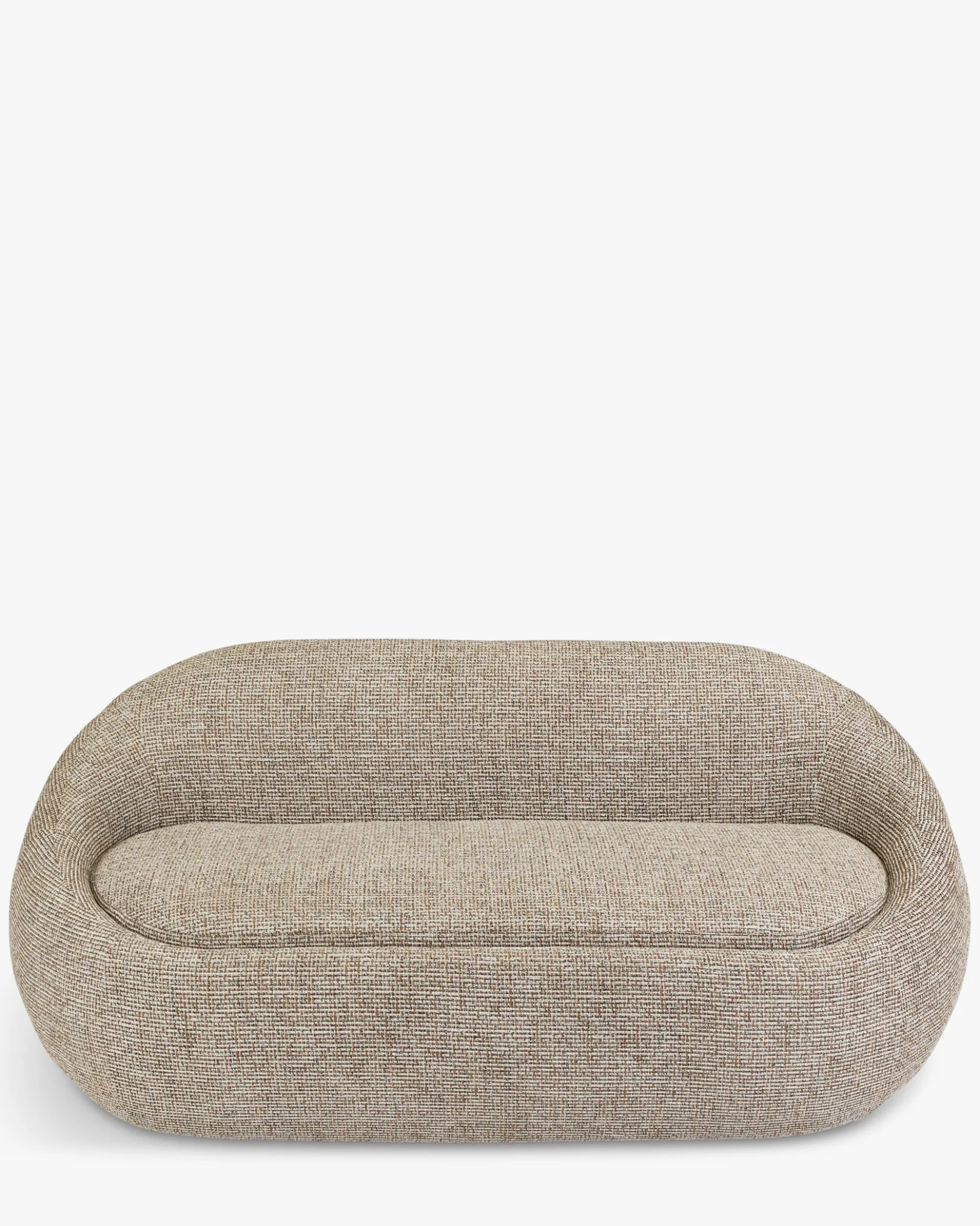 Canapé 2 places, Tweed marron mocha, L200 Nest