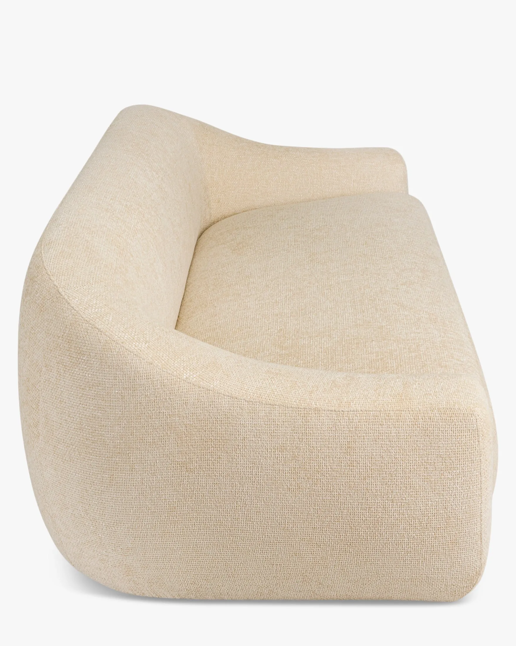 Canapé 3 places, Tweed sable, L230 Sahara