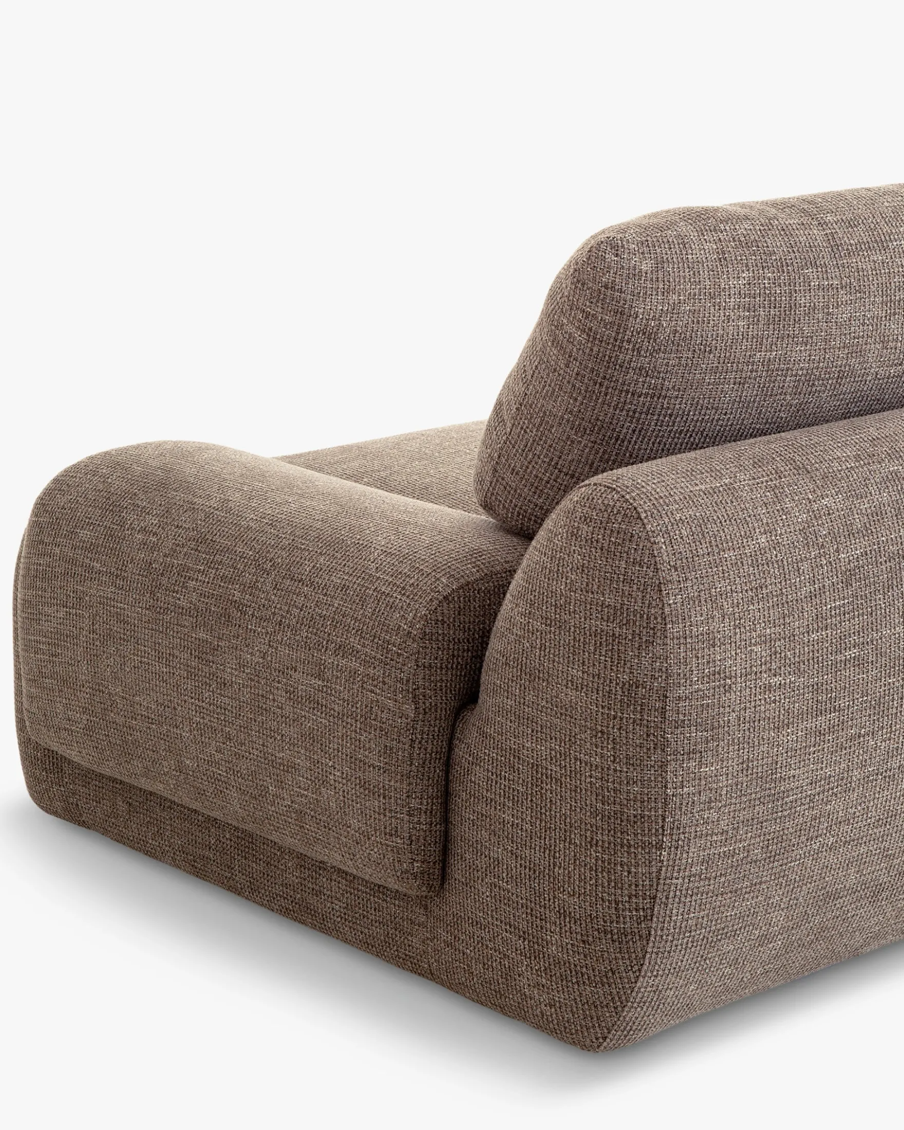 Canapé 3 places, Tweed taupe, L219 Nublo
